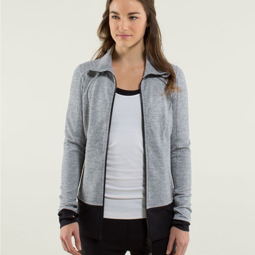 Lululemon Athletica Gray and Black Utility Jacket